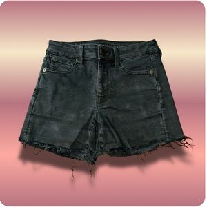 American Eagle Black Denim High Rise Women’s Shorts Size 4